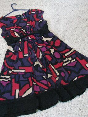 Jones New York Colourful Geometric Dress